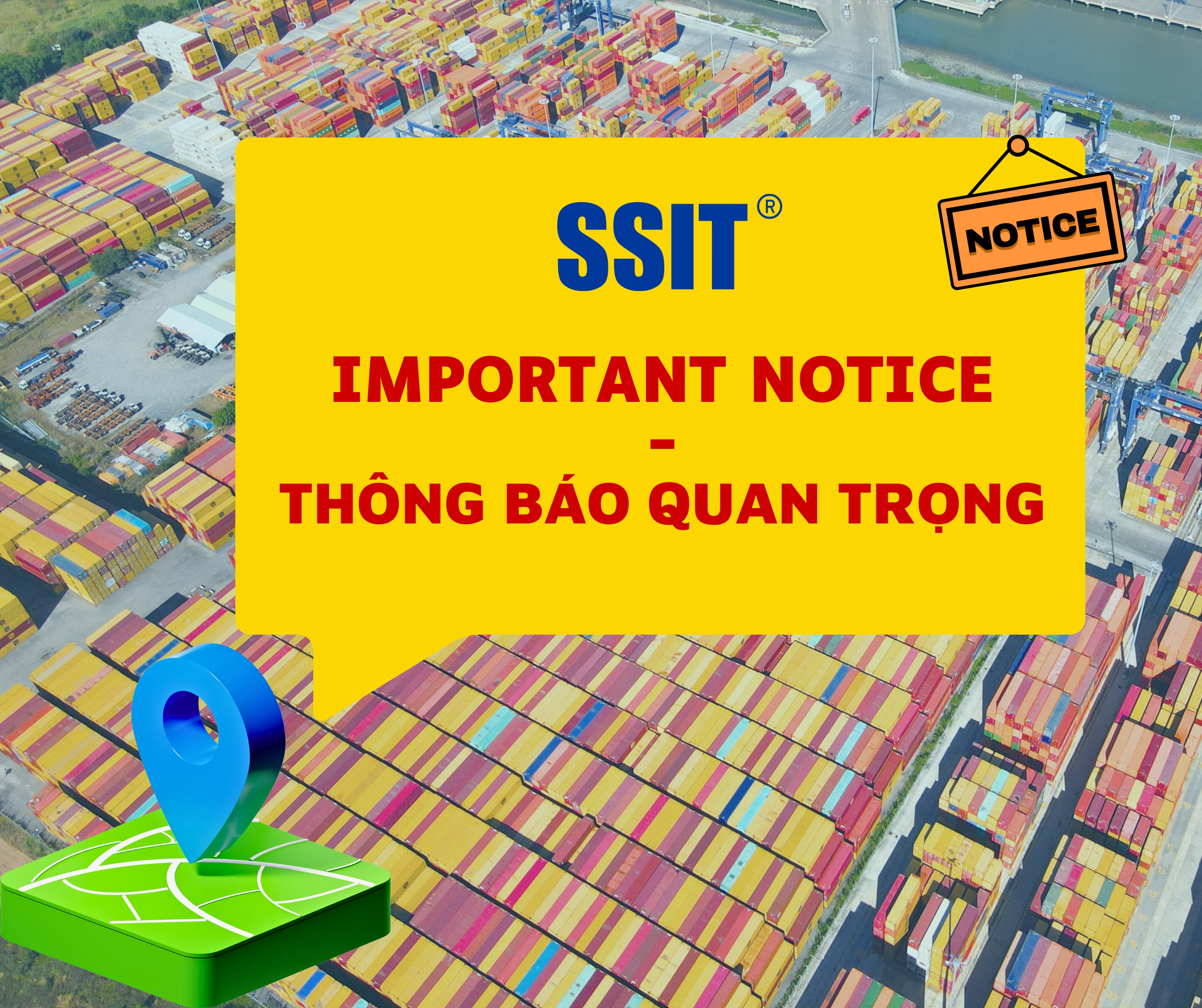 THÔNG BÁO CẬP NHẬT ĐỊA CHỈ MỚI CỦA CẢNG SSIT