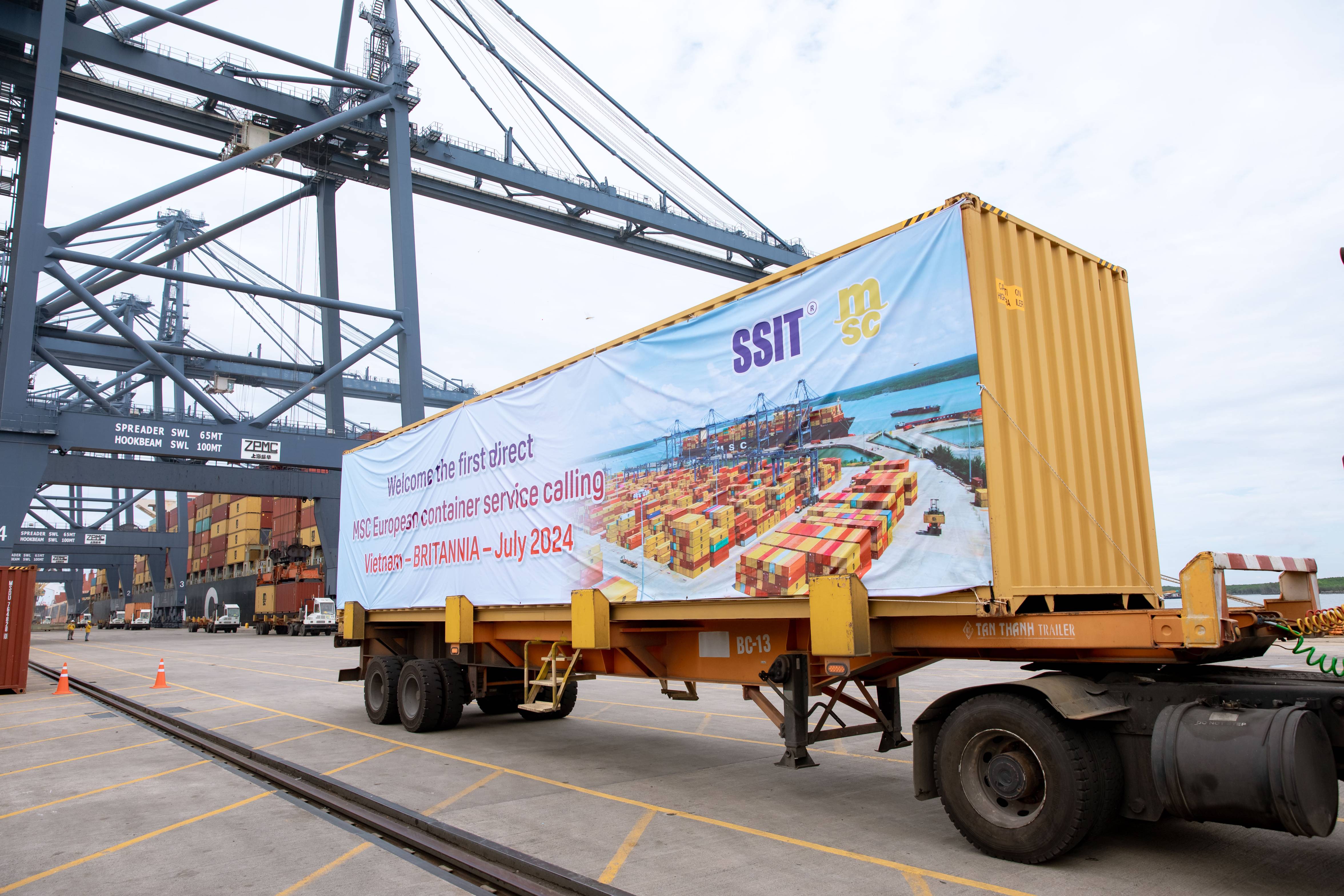 SSIT WELCOMES THE FIRST DIRECT EUROPEAN SERVICE IN VIETNAM- “BRITANNIA” FROM MSC