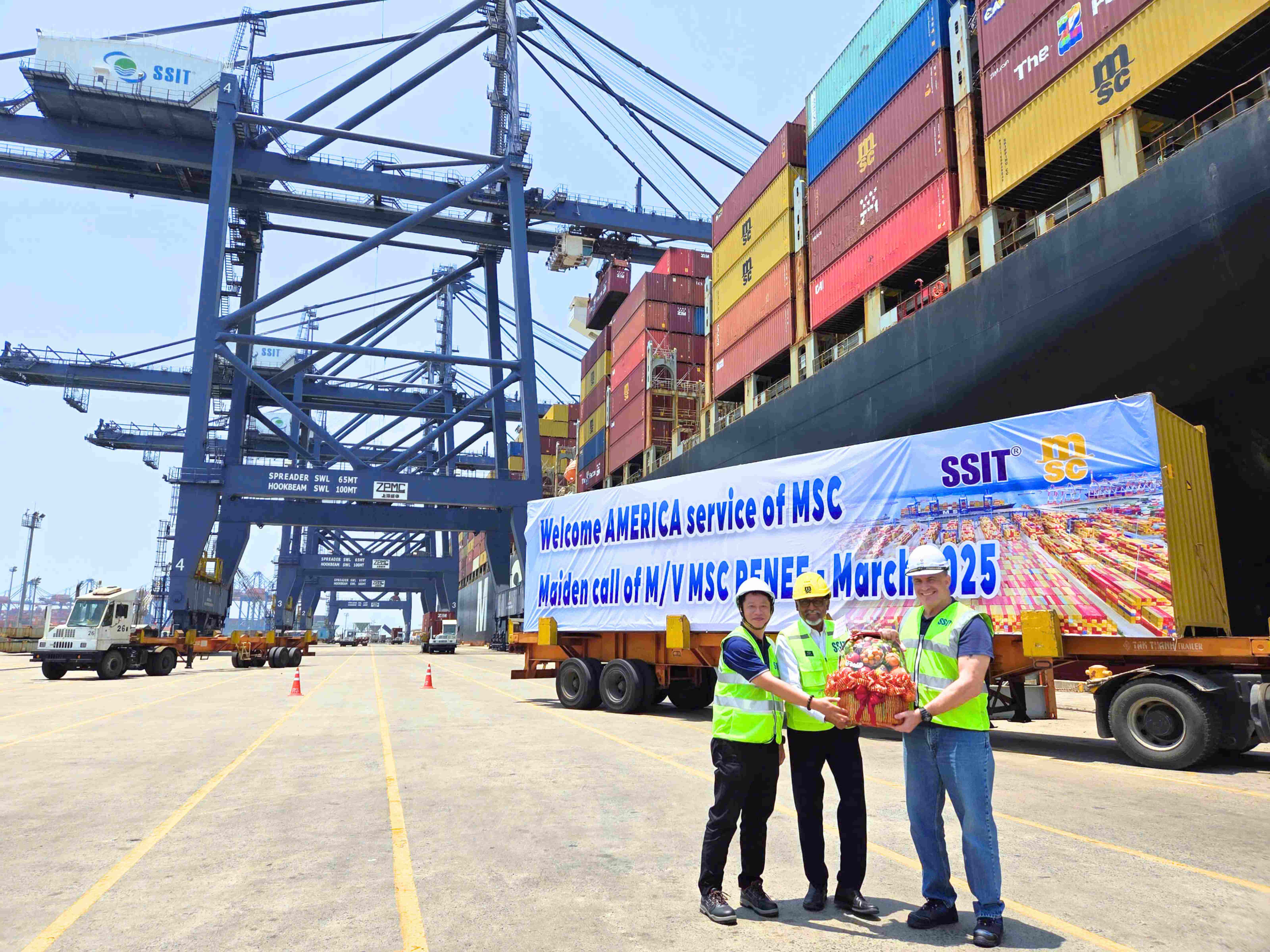 SSIT WELCOMES THE MAIDEN CALL OF THE “AMERICA” SERVICE OF MSC